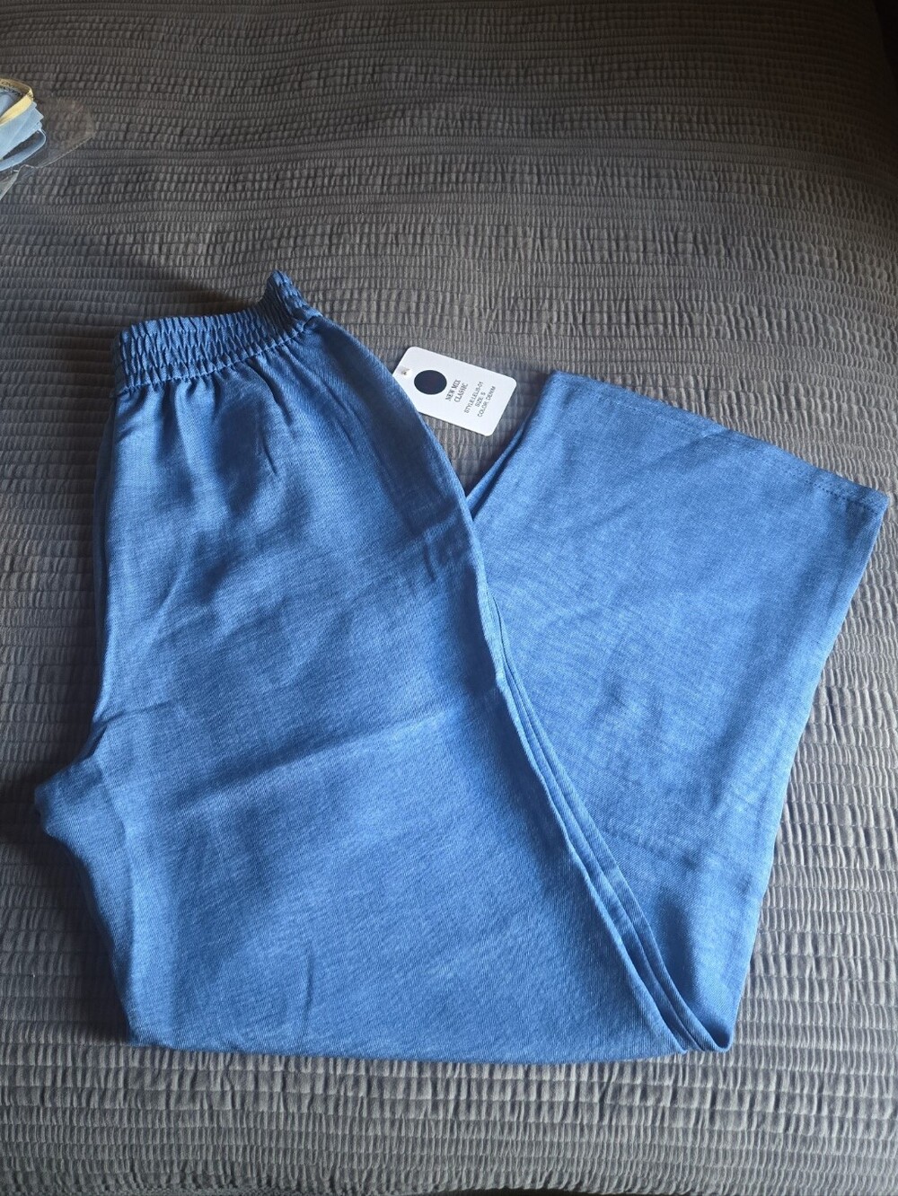 Blue Wide Leg Pants